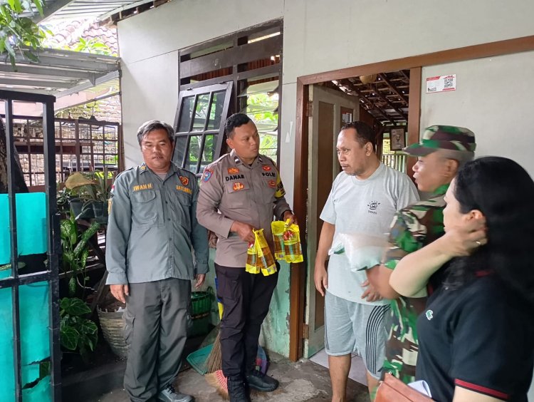 Sinergitas Tiga Pilar Serengan Salurkan Bantuan Sosial kepada Warga Sakit