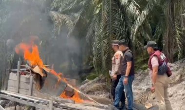 1.114 Dompeng Dimusnahkan Polres Kuansing, Upaya Berantas Aktifitas Tambang Ilegal