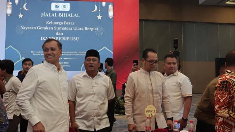 Wabup Dairi, Hadir Acara Halal Bihalal Keluarga Yayasan Gerakan Sumatera Utara Berbagi 