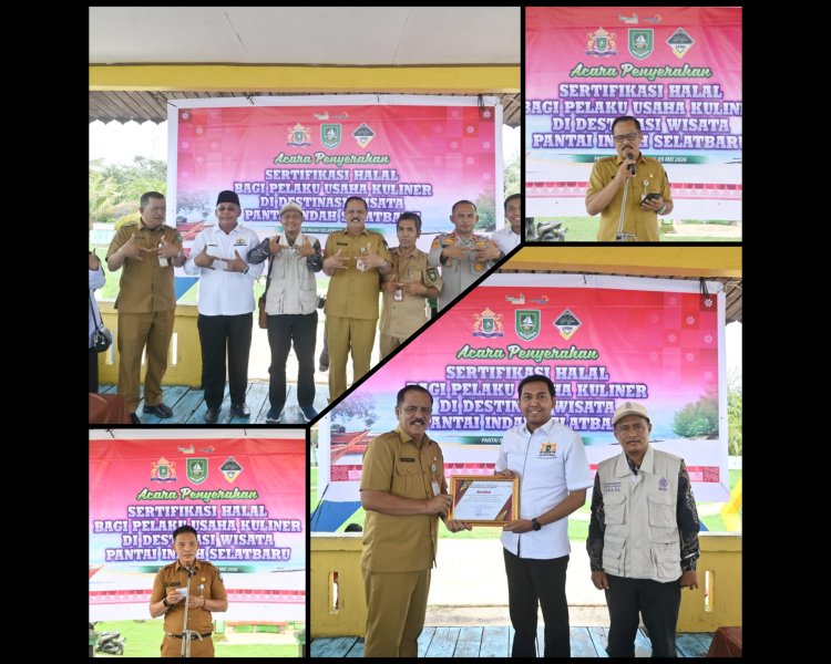 36 UMKM Pantai Indah Selatbaru Bengkalis Resmi Bersertifikat Halal