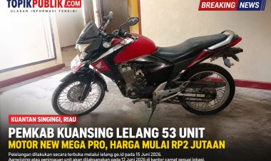 Kesempatan Emas! Pemkab Kuansing Lelang 53 Motor Dinas Eks Kades, Harga Mulai Rp2 Juta