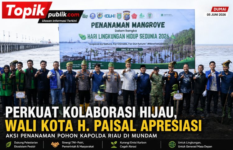Aksi Tanam Pohon di Mundam, Wako Paisal Apresiasi Komitmen Lingkungan Kapolda Riau