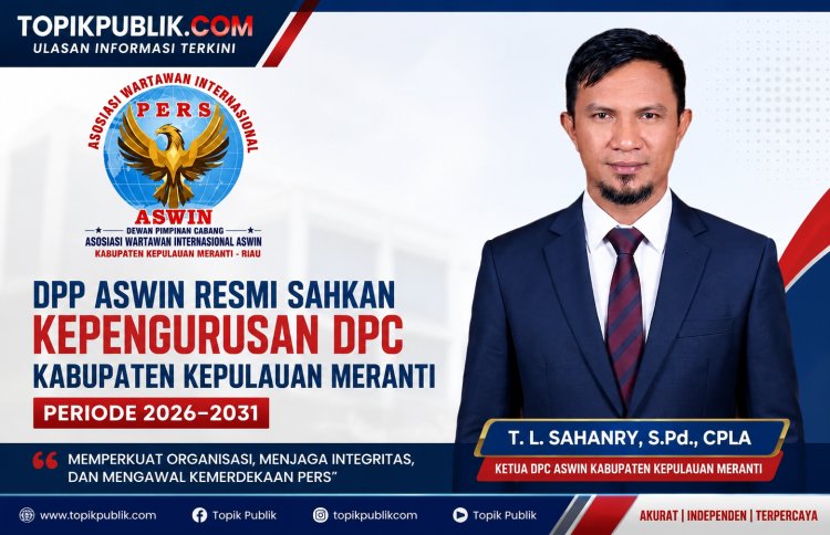 DPP ASWIN Resmi Sahkan Pengurus DPC Kepulauan Meranti Periode 2026–2031