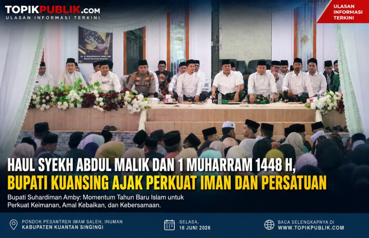 Haul Syekh Abdul Malik dan 1 Muharram 1448 H, Bupati Kuansing Ajak Perkuat Iman