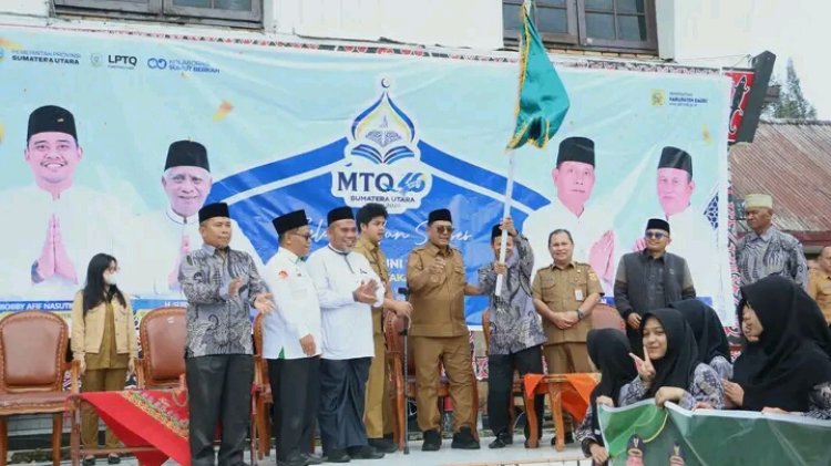 Bupati Dairi Berangkatkan Para Kafilah Dairi, Pada MTQ ke-40 Tingkat Provinsi Sumatera Utara